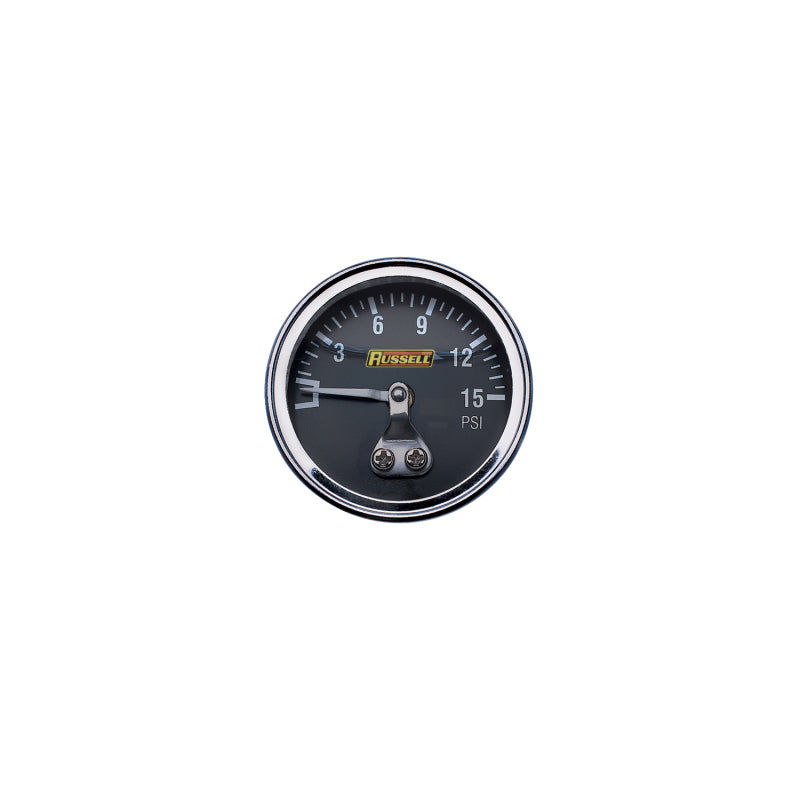 Russell Fuel Pressure Gauge 0-15 PSI 650330 Photo - Primary