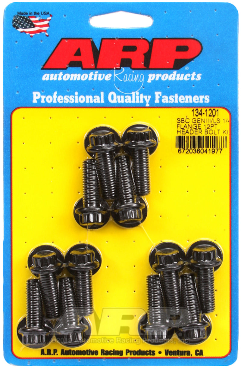 ARP SB Chevrolet GENIII LS 1/4-Wide Flange Header Bolt Kit 134-1201 User 1