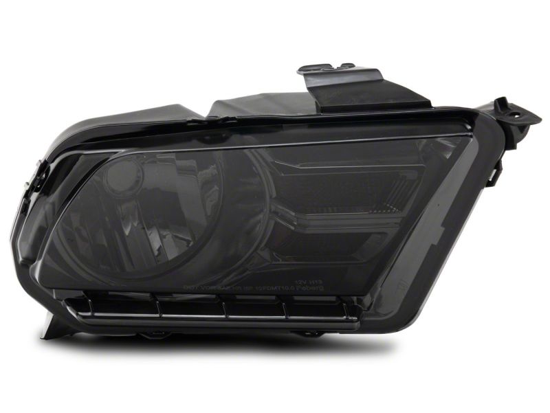 Raxiom 10-12 Ford Mustang Axial Series OEM Style Rep Headlights- Chrome Housing- Smoked Lens 413417 413417 Photo - Close Up