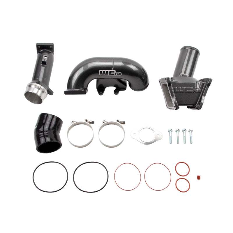 Wehrli 2006-2007 LBZ Duramax High Flow 3in Y-Bridge Kit- Gloss Black WCF100163-GB