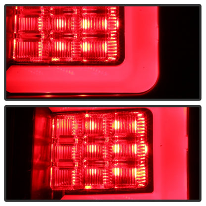 Spyder 07-10 Jeep Grand Cherokee Light Bar LED Tail Lights - Black ALT-YD-JGC07V2-LB-BK 5086655 5086655 Photo - Unmounted
