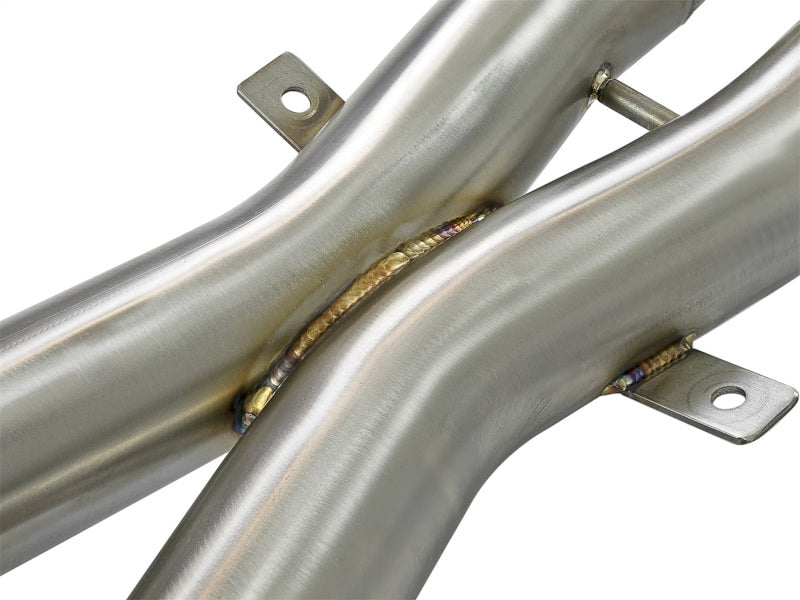 aFe MACH Force-Xp 2-1/2in 304 SS Cat-Back Exhaust w/ Black Tips 05-08 BMW Z4 M Coupe (E86) L6 3.2L 49-36339-B 49-36339-B Photo - Unmounted