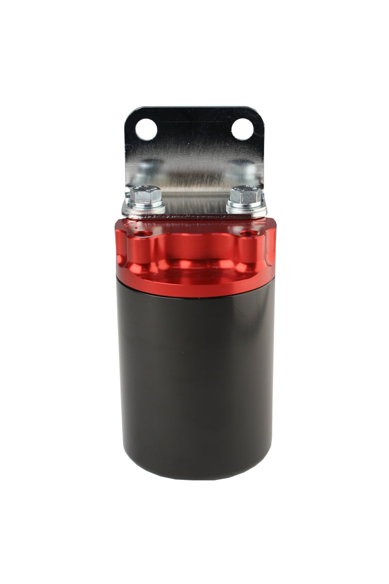 Aeromotive 10 Micron, Red/Black Canister Fuel Filter 12317 Photo - Primary