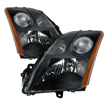 SPYDER xTune Nissan Sentra 07-09 L4 2.0L 2.5L Only OEM Style Headlights - Black HD-JH-NS07-2.0L-BK 9035609 9035609 Photo - Primary