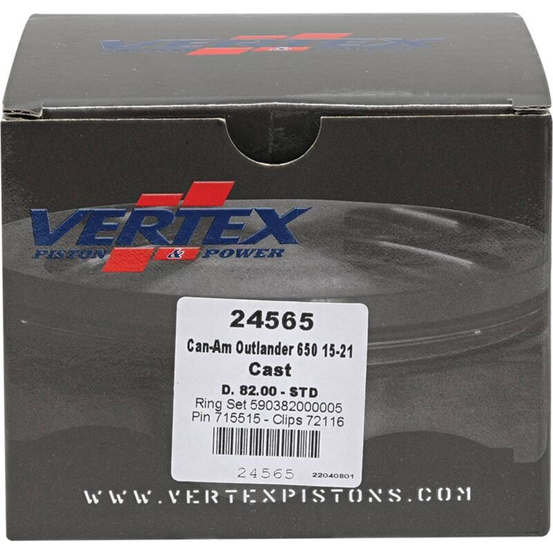 Vertex Pistons Vertex Piston 04-05 Can-Am Outlander 330 2x4 330cc Cast Replica Piston Kit 24565 24565 Photo - Primary