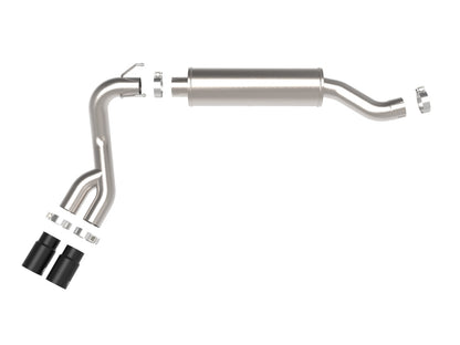 aFe POWER Rebel Series 3.5in SS Cat Back Exhaust w/Black Tips 19-21 RAM V8-6.4L Hemi 49-42082-B 49-42082-B Photo - Unmounted
