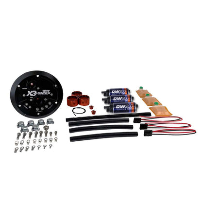 DeatschWerks X3 Fuel Pump Hanger w/DW200 Fuel pumps for F-150 Lightning