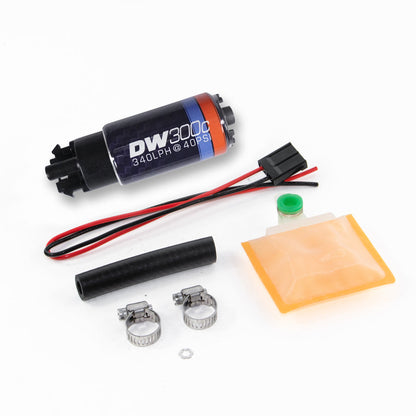 DeatschWerks DW300C Universal fuel pump with mounting clips
