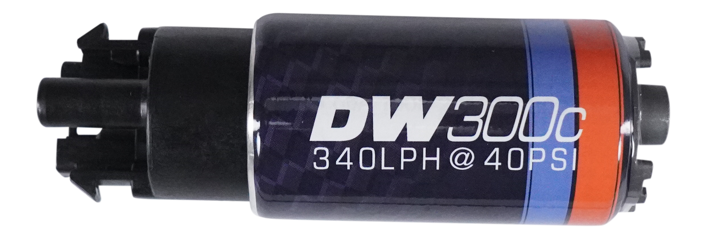 DeatschWerks DW300C Fuel pump with mounting clips