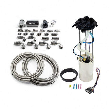 DeatschWerks DW400 Fuel pump module with CPE return kit for 1999-04 Silverado/Sierra
