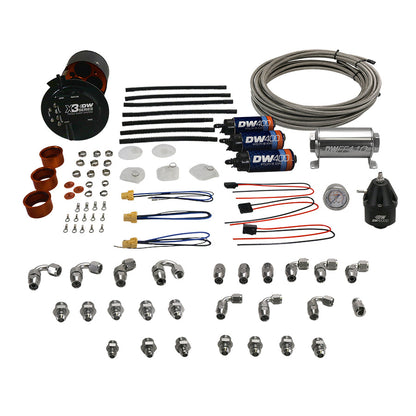 DeatschWerks X3 Fuel Pump Module w/DW400 Fuel pumps & PTFE return kit for 2015-25 Ford F-150