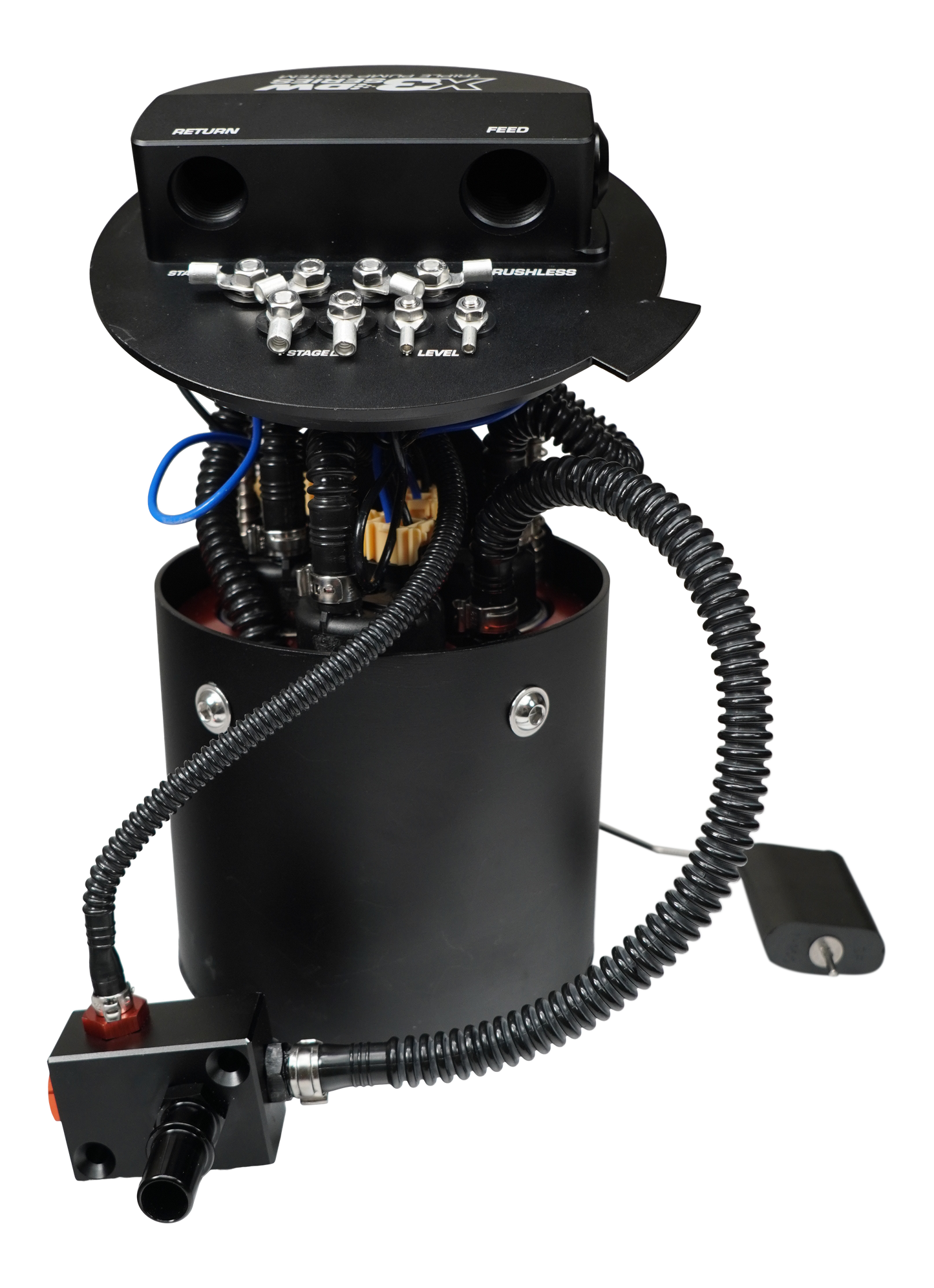 DeatschWerks X3 Fuel Pump Module w/DW400 Fuel pumps and PTFE return kit for 2011-24 Ford Mustang
