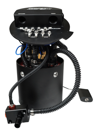 DeatschWerks X3 Fuel Pump Module w/DW400 Fuel pumps and PTFE return kit for 2011-24 Ford Mustang