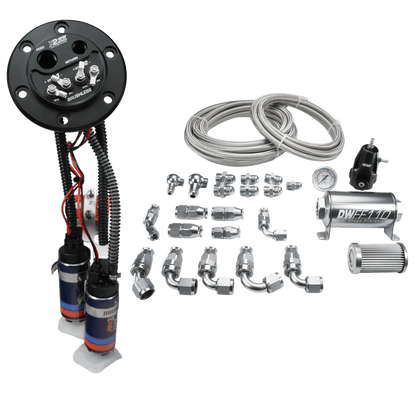 DeatschWerks X2 Fuel Pump Hanger w/DW420 Fuel pumps and PTFE return kit for Honda Civic and Integra