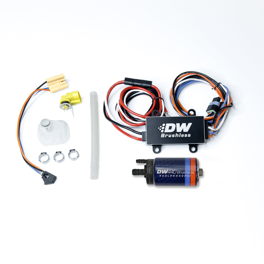DeatschWerks DW440 Brushless Fuel pump w/2-speed controller for RX-8 and 370Z