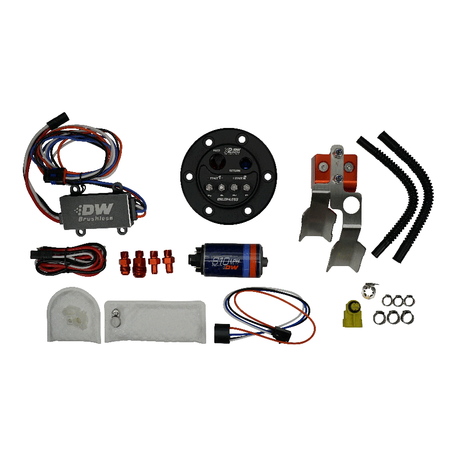 DeatschWerks X2 Fuel Pump Hanger w/DW810 Brushless Fuel pump and 2-speed controller for Honda Civic and Integra