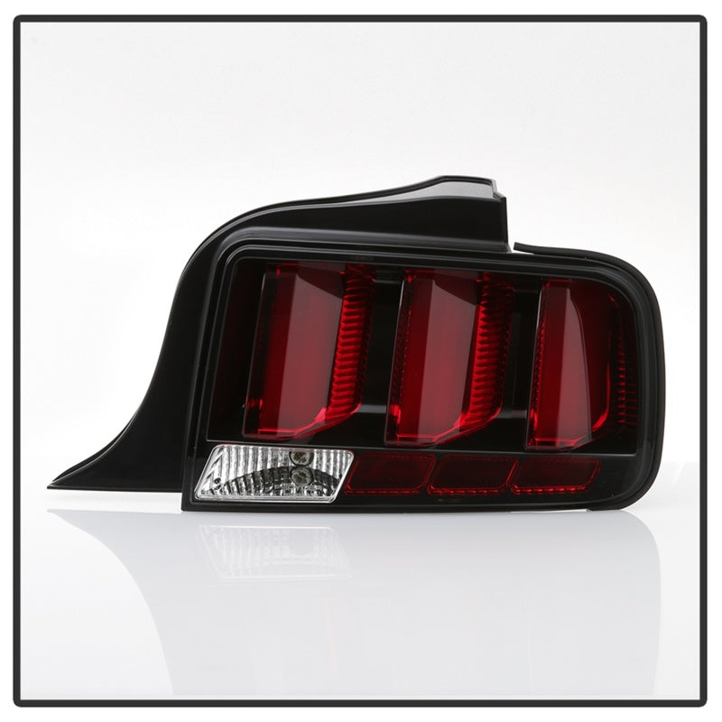 Spyder 05-09 Ford Mustang (Red Light Bar) LED Tail Lights - Black ALT-YD-FM05V3-RBLED-BK 5086716 5086716 Photo - Unmounted