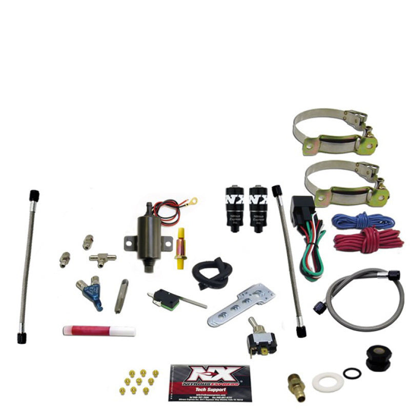 Nitrous Express 2 Cyl Piranha Nitrous Kit (V-Twins w/Single Carb) w/o Bottle 60022-00P 60022-00P Photo - Primary