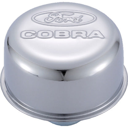 Ford Racing Chrome Breather Cap w/ Ford Cobra Logo 302-225 302-225 Photo - Primary