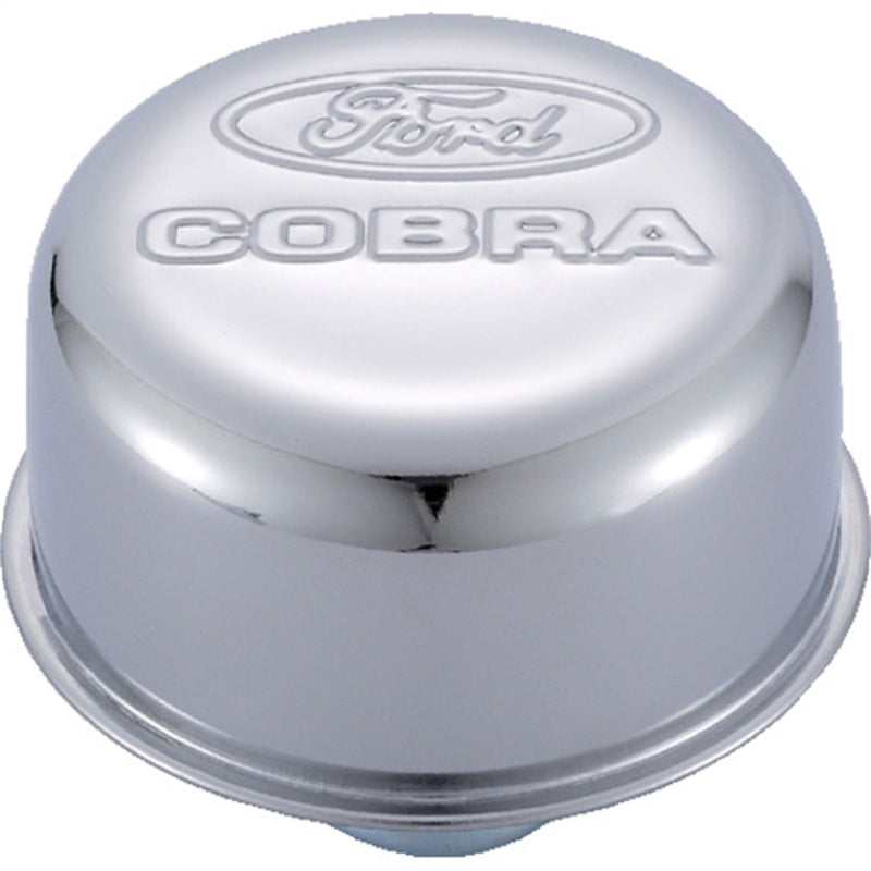 Ford Chrome Steel Breather W/Ford Cobra Logo FRD302-225 302-225 Photo - Primary