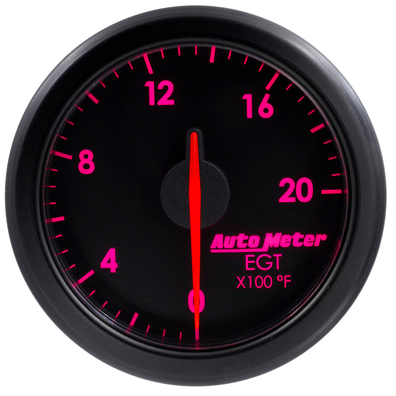 Autometer 2-1/16" E.G.T, 0-2000`F, Airdrive, Black 9145-T User 7
