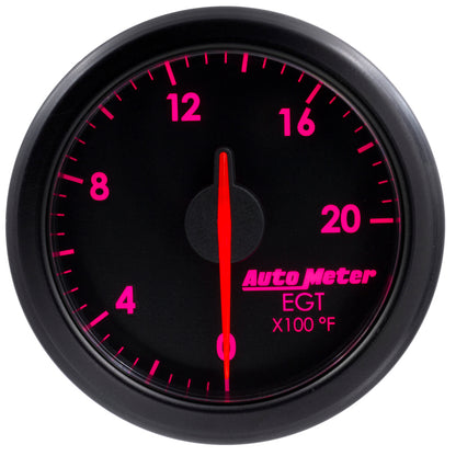 Autometer 2-1/16" E.G.T, 0-2000`F, Airdrive, Black 9145-T User 7
