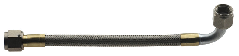 Fragola -6AN Hose Assembly Straight x 90 Degree Steel Nut 24in 372024 372024 Photo - Primary