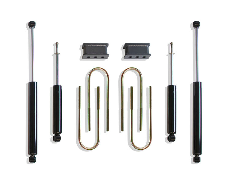 Maxtrac 03-08 RAM 3500 2WD 2.5in Rear Lift Box Kit 4.125inx16.5in U-BOLTS - Dually Models/Shocks 902225XL