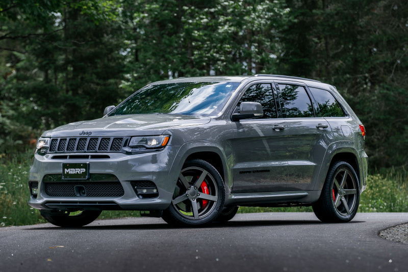 MBRP 2012+ Jeep Grand Cherokee SRT 6.4L 3in Dual Rear Exit T304SS Catback Exhaust - CF Tips S55253CF S55253CF Photo - lifestyle view