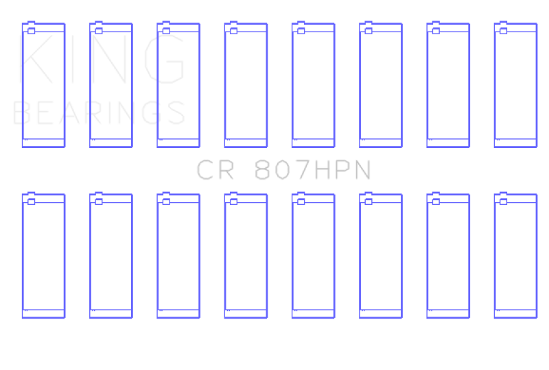 King Engine Bearings King Chevy LS1 / LS6 / LS3 (Size 020) Performance Rod Bearing Set CR807HPN020 CR807HPN020 Photo - Primary