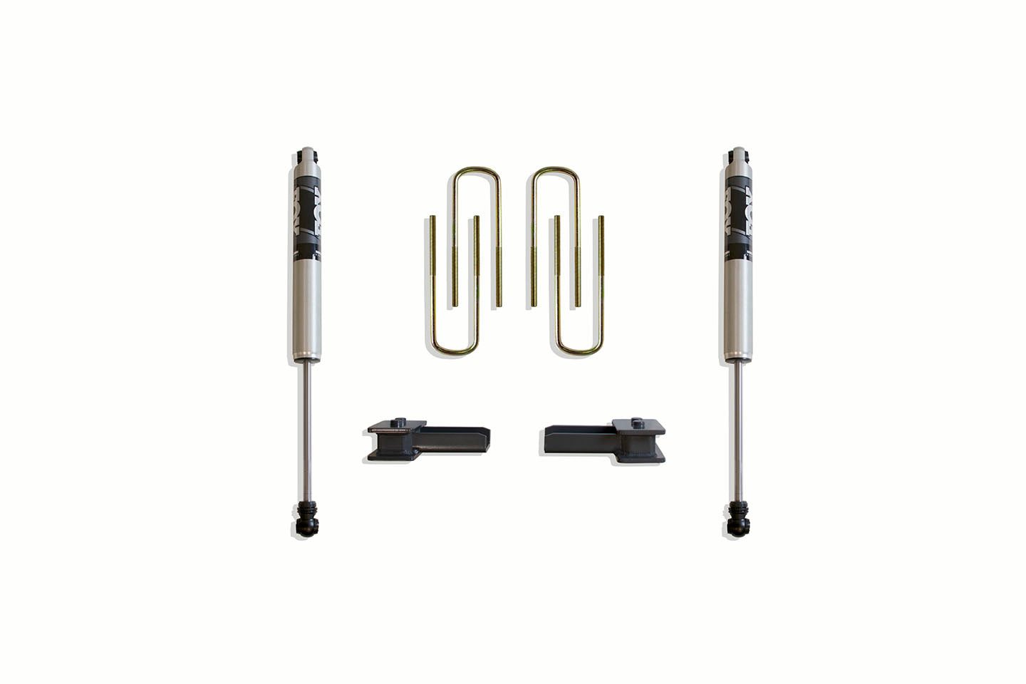 Maxtrac 2021+ Ford F-150 2WD 2in Blocks/ U-Bolts - Fox Shocks 904120F