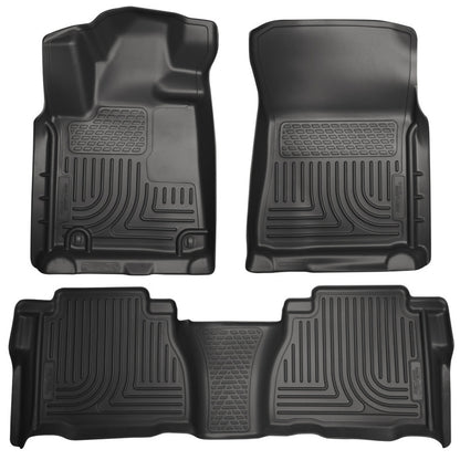 Husky Liners 07-11 Toyota Tundra Double/CrewMax Cab WeatherBeater Combo Black Floor 98581 Photo - Primary
