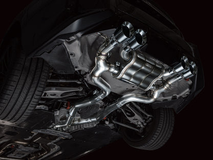 AWE Tuning 23-24 BMW G87 M2 SwitchPath Edition Exhaust - Chrome Silver Tips 3025-42487 3025-42487 Photo - Mounted