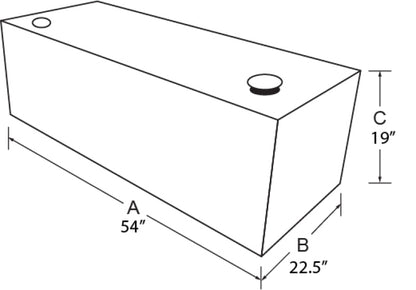 Tradesman Aluminum Rectangular Liquid Storage Tank (98 Gallon Capacity) - Brite 3198 3198 User 1
