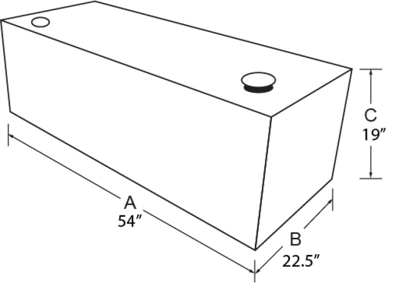 Tradesman Aluminum Rectangular Liquid Storage Tank (98 Gallon Capacity) - Brite 3198