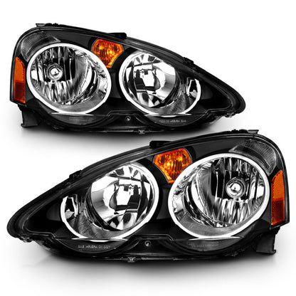 Anzo 2002-2004 Acura Rsx Crystal Headlights Black 121209 Photo - Primary