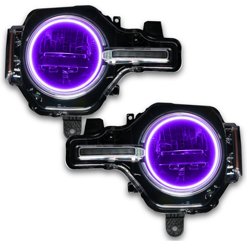 ORACLE Lighting Oracle 2021 Ford Bronco Base Headlight LED Halo Kit - ColorSHIFT - w/ 2.0 Controller 1470-333 1470-333 User 1