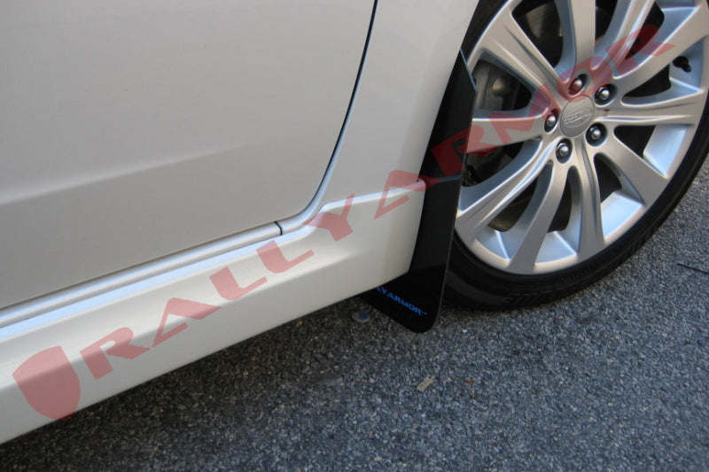 Rally Armor 08-11 2.5i & 08-10 WRX Mud flap Blue logo MF6-UR-BLK/BL User 1