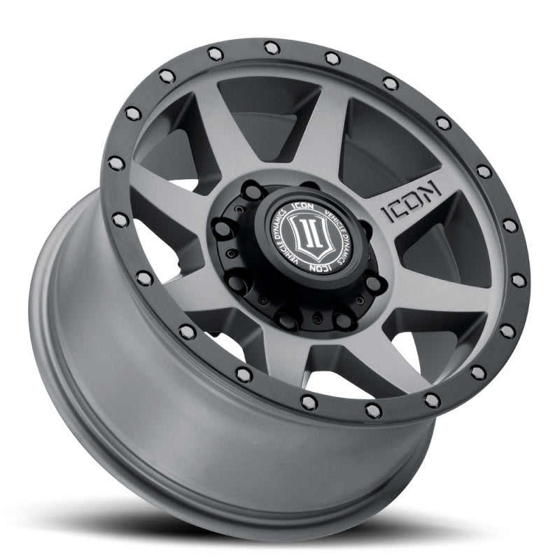 ICON Rebound HD 18x9 8x6.5 12mm Offset 5.5in BS 121.4mm Bore Titanium Wheel 1818908055TT 1818908055TT Photo - Unmounted