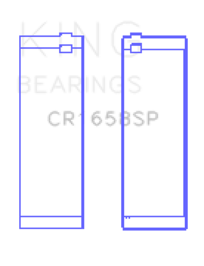 King Engine Bearings King BMW N47 D20 A/N47S D20 D Sputter (Size +.25mm) Connecting Rod Bearing Set CR1658SP0.25 CR1658SP0.25 Photo - Primary