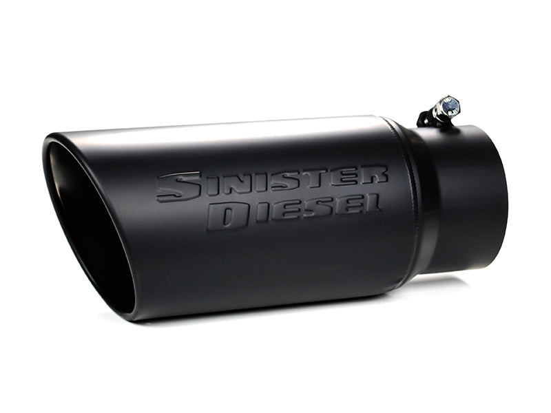 Sinister Diesel Universal Black Ceramic Coated Stainless Steel Exhaust Tip (4in to 5in) SD-4-5-BLK SD-4-5-BLK Photo - Primary
