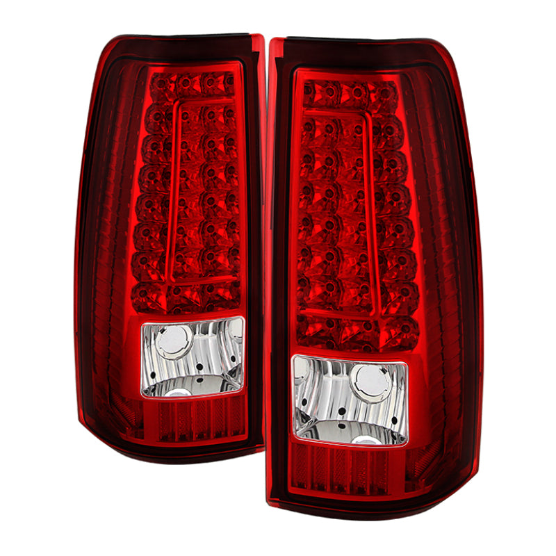 SPYDER Xtune Chevy Silverado 1500-2500-3500 03-06 C-Shape LED Tail Lights Red Clear ALT-ON-CS03-G2-LED-RC 5081285 5081285 Photo - Primary