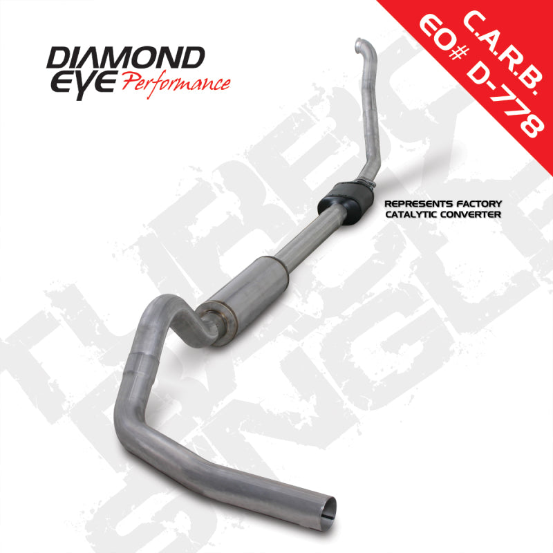 Diamond Eye Performance Diamond Eye KIT 4in TB SGL AL: 94-97 FORD 7.3L F250/F350 PWRSTROKE NFS W/ CARB EQUIV STDS K4306A K4306A Photo - Primary