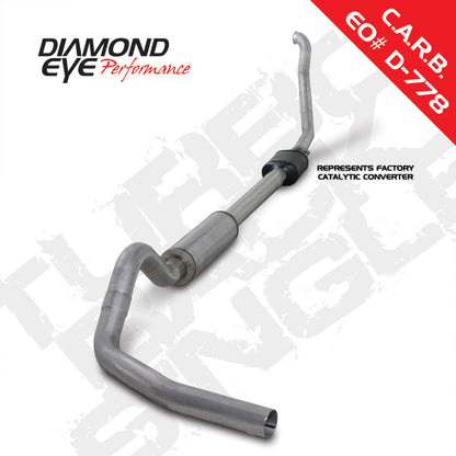 Diamond Eye Performance Diamond Eye KIT 4in TB SGL AL: 94-97 FORD 7.3L F250/F350 PWRSTROKE NFS W/ CARB EQUIV STDS K4306A K4306A Photo - Primary