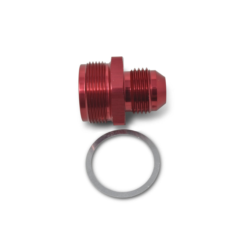Russell 1 inch -20 x -8 AN Male Flare Adapter (Red Finish) 640350 Photo - out of package