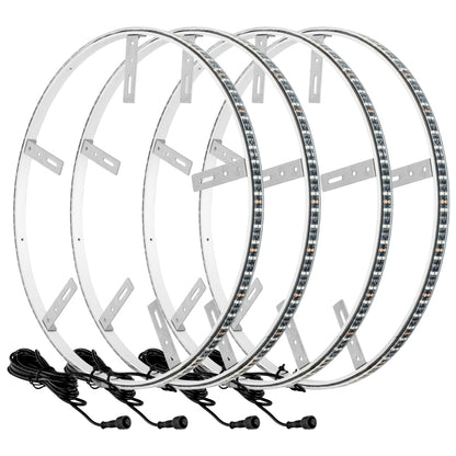 ORACLE Lighting Oracle LED Illuminated Wheel Rings - Double LED - Red 4228-003 4228-003 Photo - Primary