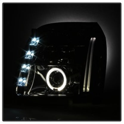 Spyder GMC Yukon 07-14/Yukon Denali 07-14 Projector Headlights LED Halo LED Smke PRO-YD-GY07-HL-SM 5029348 5029348 Photo - Unmounted