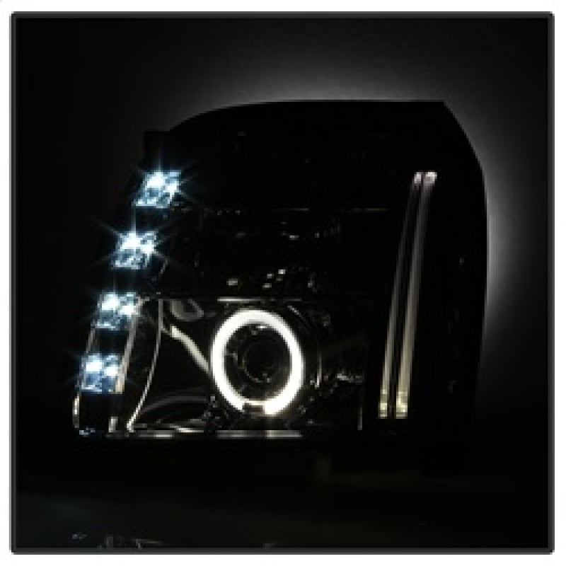 Spyder GMC Yukon 07-14/Yukon Denali 07-14 Projector Headlights LED Halo LED Smke PRO-YD-GY07-HL-SM 5029348 5029348 Photo - Unmounted