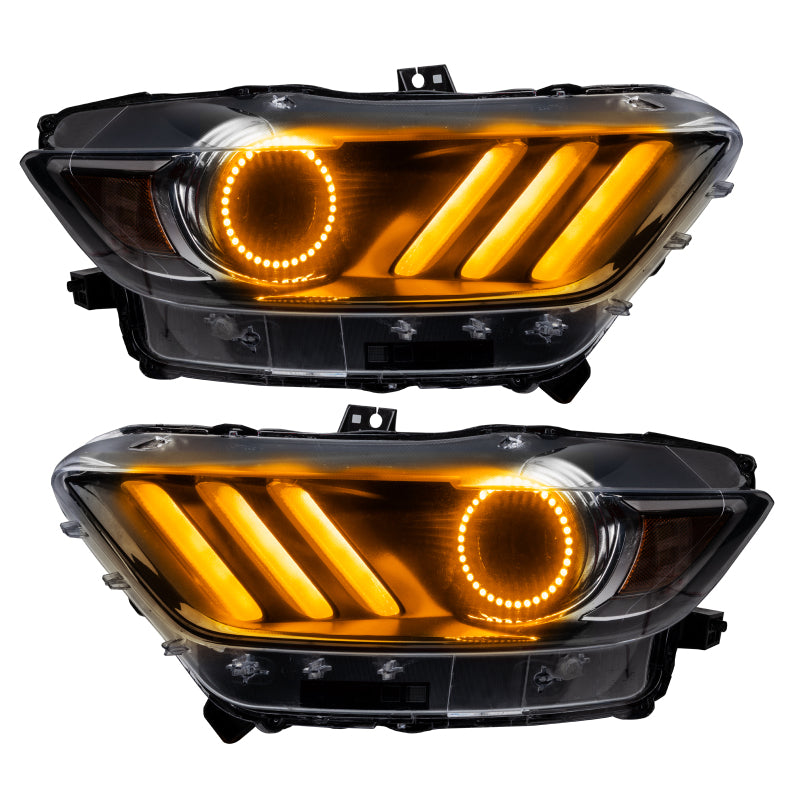 ORACLE Lighting Oracle 15-17 Ford Mustang V6/GT/Shelby DRL Upgrade w/ Halo Kit - ColorSHIFT w/ BC1 Controller 2267-335 2267-335 Photo - Unmounted