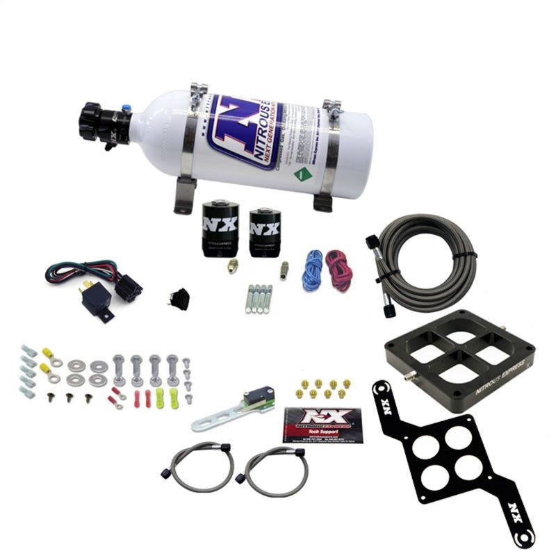 Nitrous Express Dominator Single Entry Billet Crossbar RNC Nitrous Kit (250-750HP) w/5lb Bottle 63870-05 63870-05 Photo - Primary